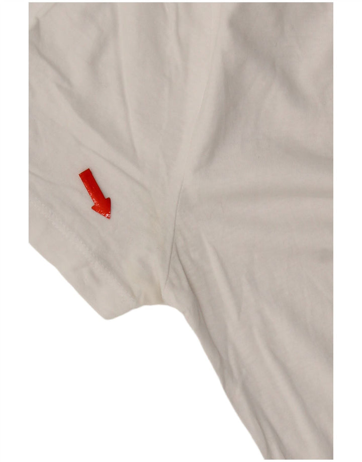 T-shirt Zara da donna Top UK 10 piccola bianca