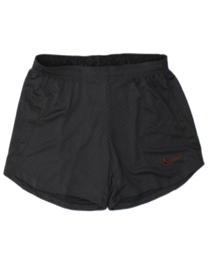 Pantaloncini sportivi Nike Dri Fit da uomo, poliestere geometrico nero medio