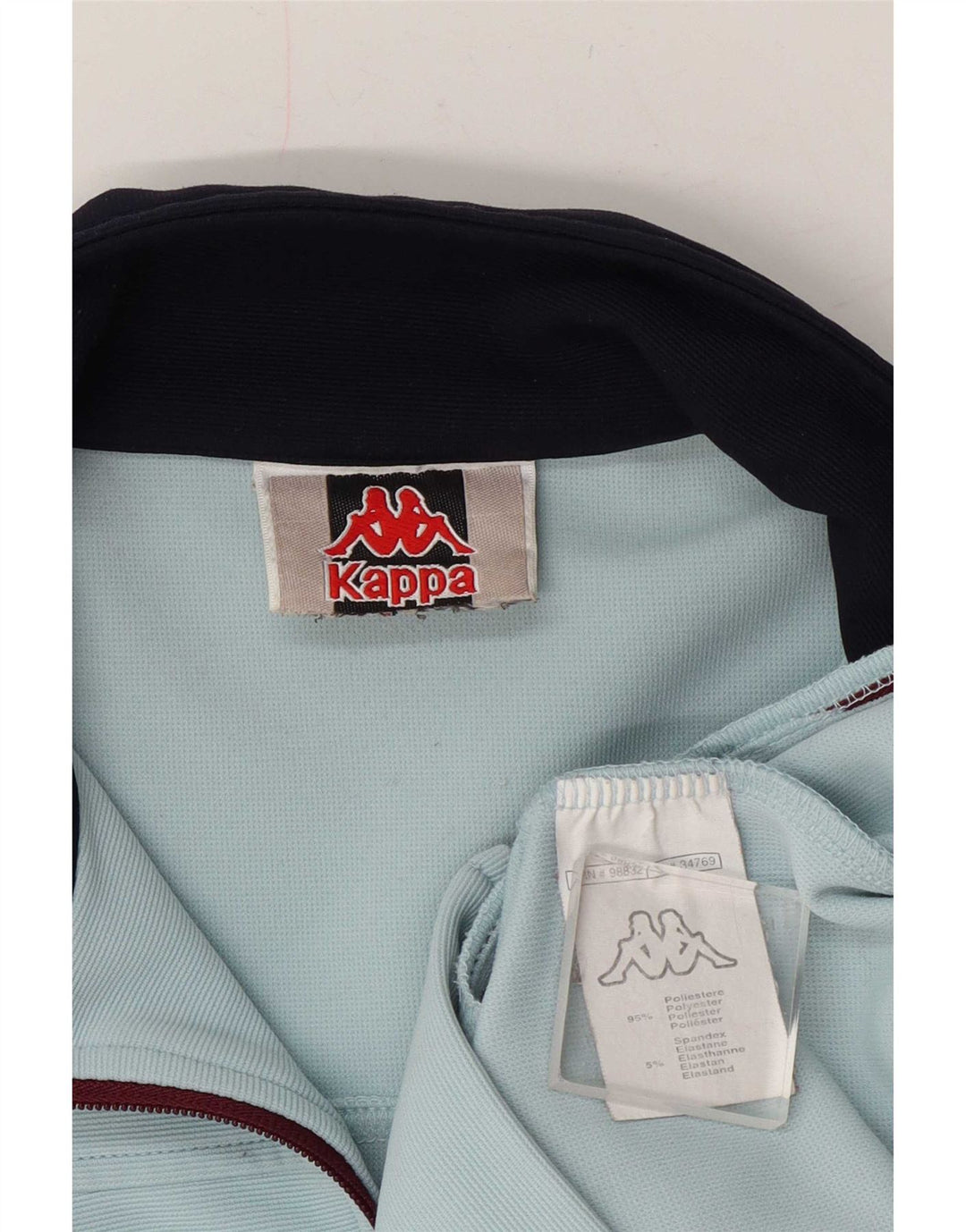 Giacca da tuta da donna Kappa UK 12 Poliestere color block blu medio