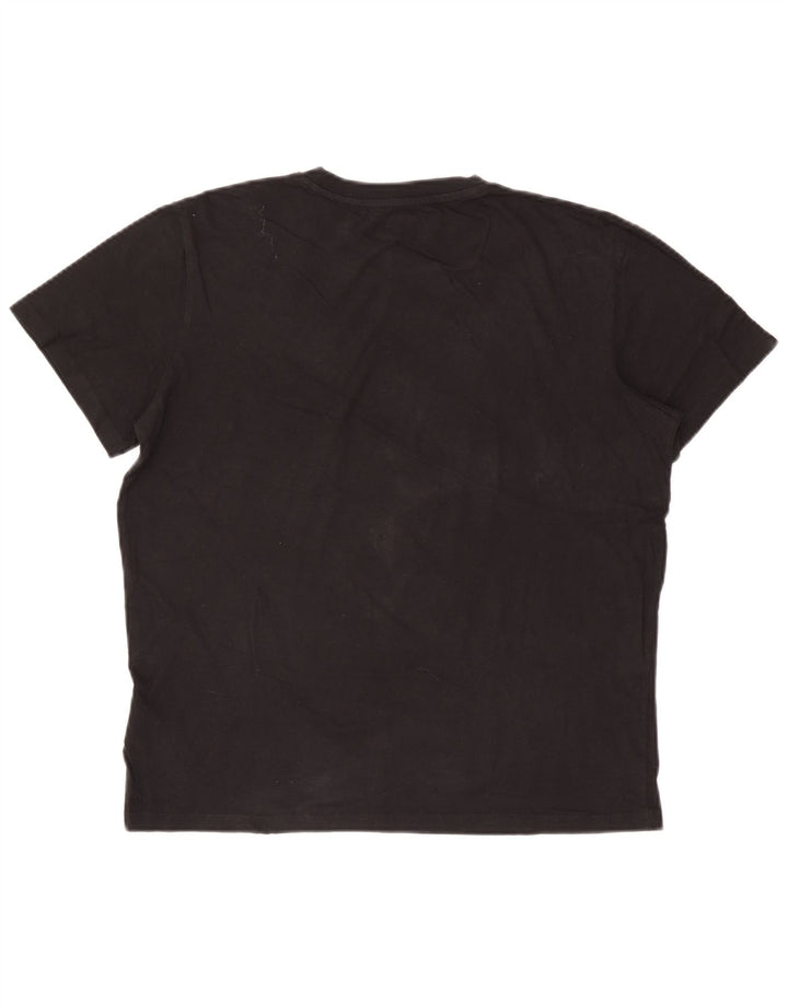 T-shirt da uomo Jack & Jones Top grande in cotone nero