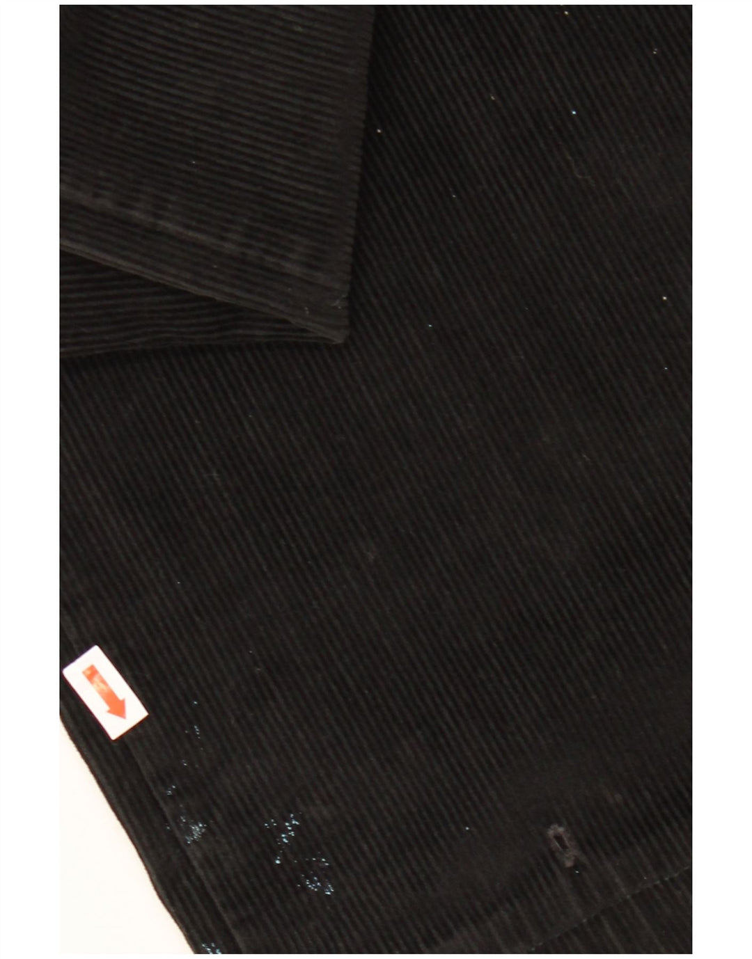 CONTE OF FLORENCE Pantaloni cropped da uomo in velluto a coste IT 50 Large W34 L25 Nero