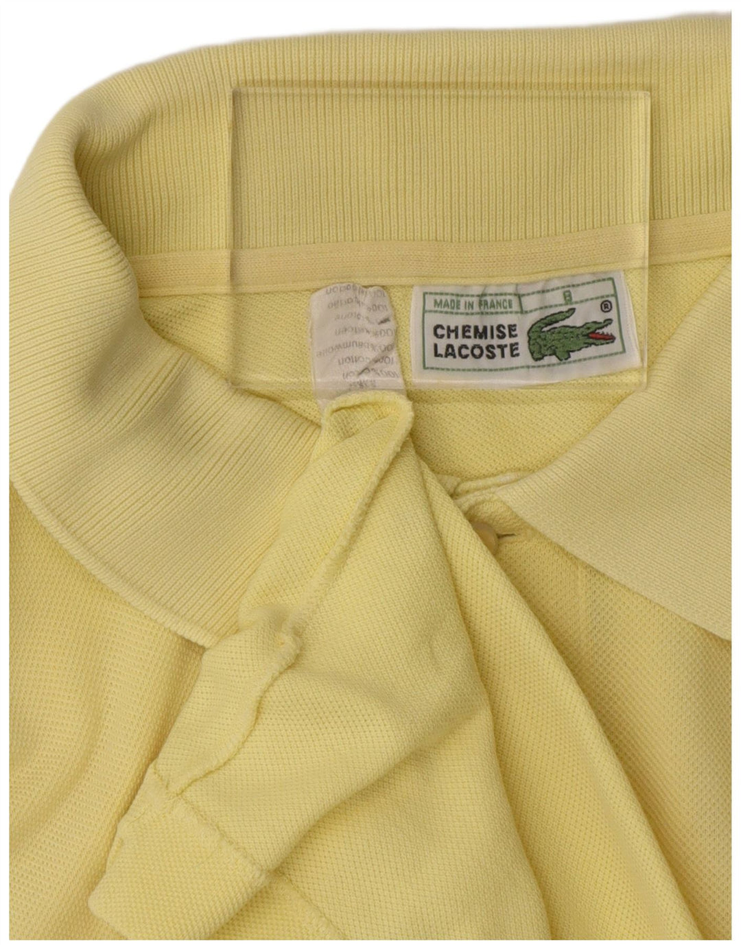 Polo da uomo Lacoste taglia 8 3XL cotone giallo