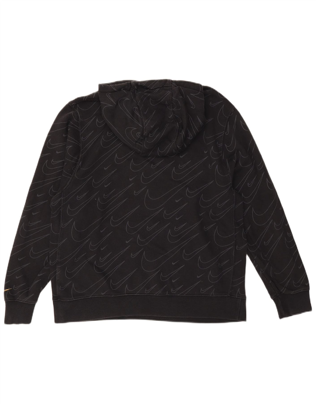 Felpa con cappuccio grafica Nike da uomo grande in cotone nero