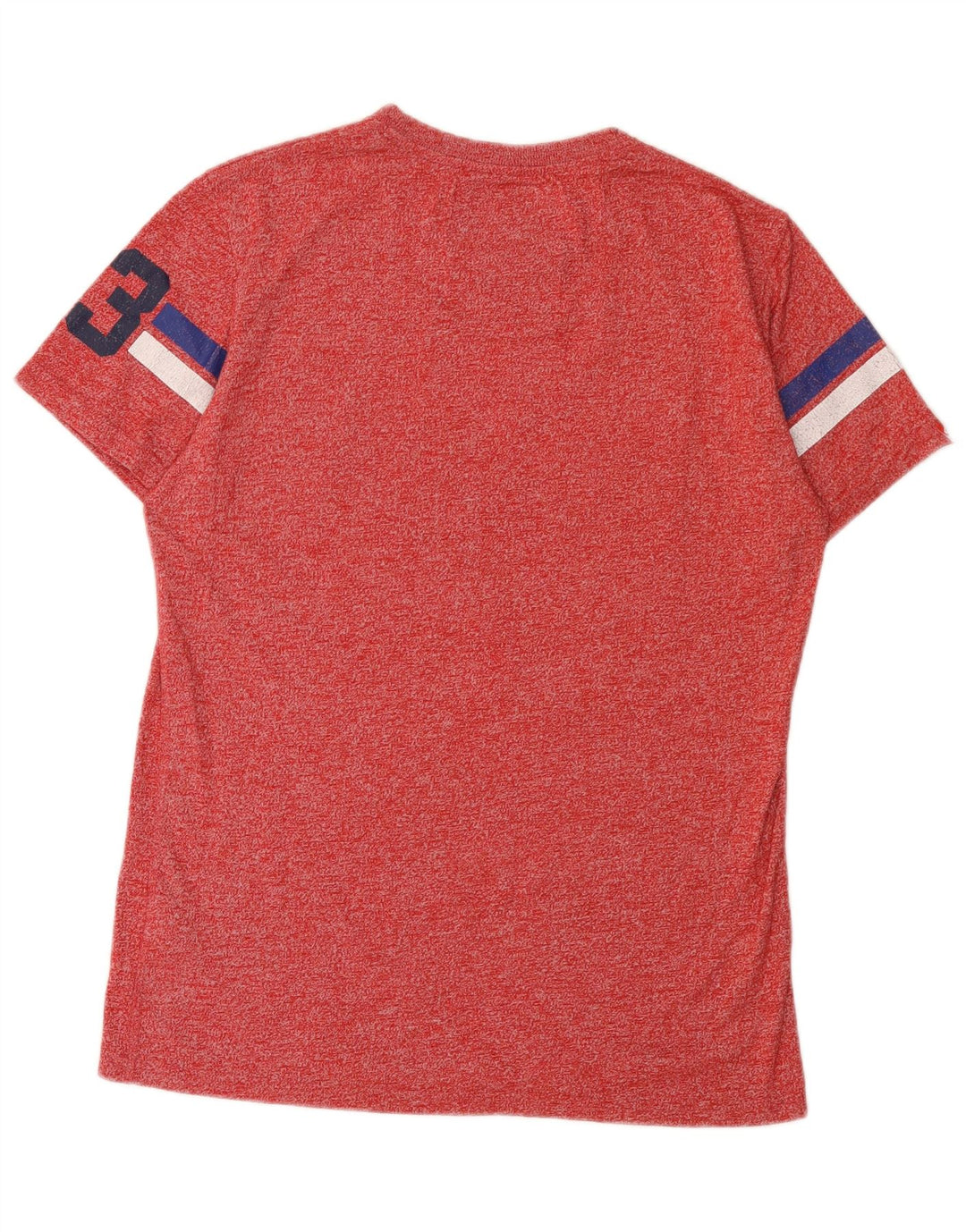 T-shirt grafica da uomo Superdry Top grande in cotone chiazzato rosso