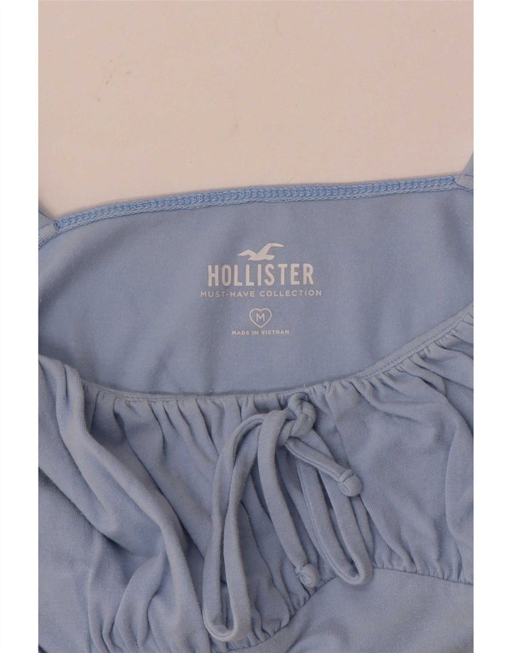 Top corto Hollister da donna, taglia UK 12, blu medio