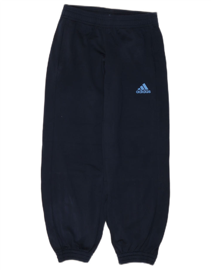 Pantaloni da tuta da jogging Adidas da ragazzo 7-8 anni in poliestere blu navy