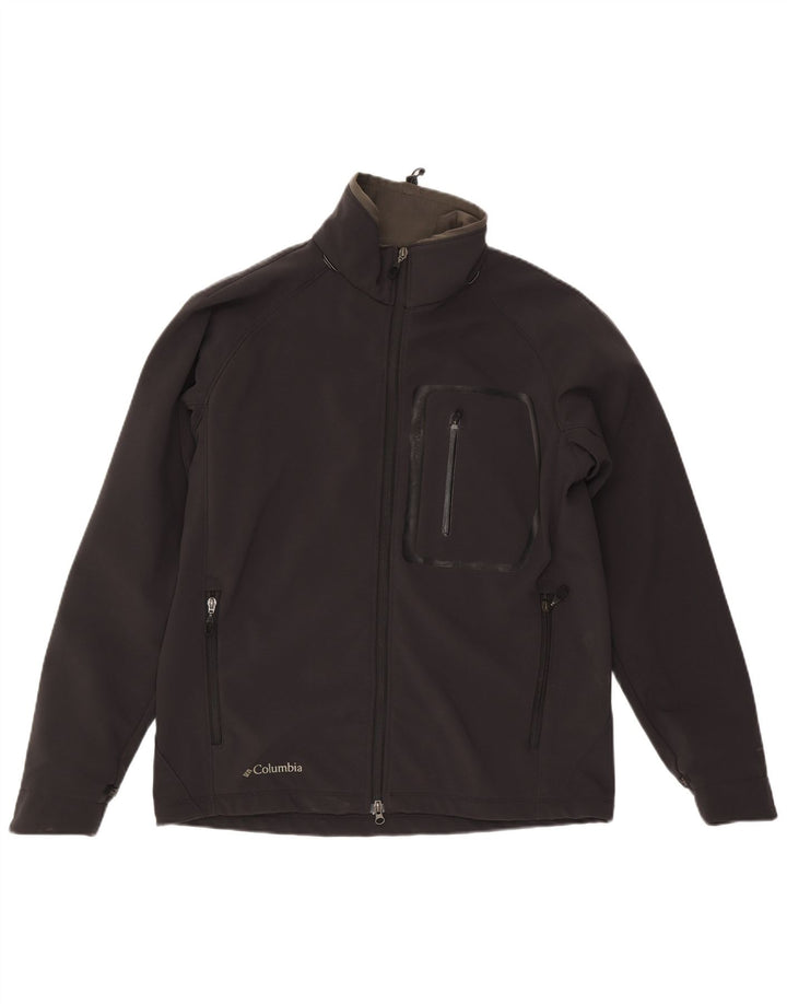 Giacca a vento Columbia Interchange da uomo UK 40 grande nylon nero