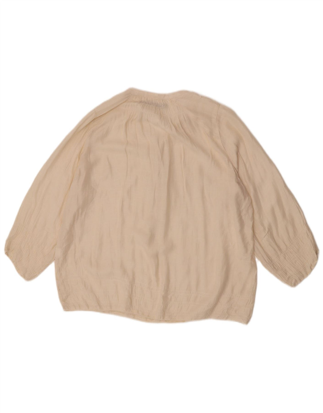 Camicetta Zara da donna con maniche a 3/4 UK 14 medio bianco sporco