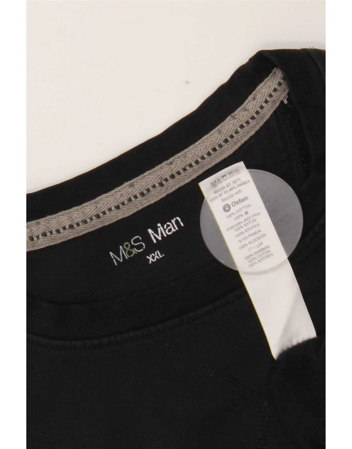 Felpa da uomo Marks & Spencer maglione 2XL cotone nero