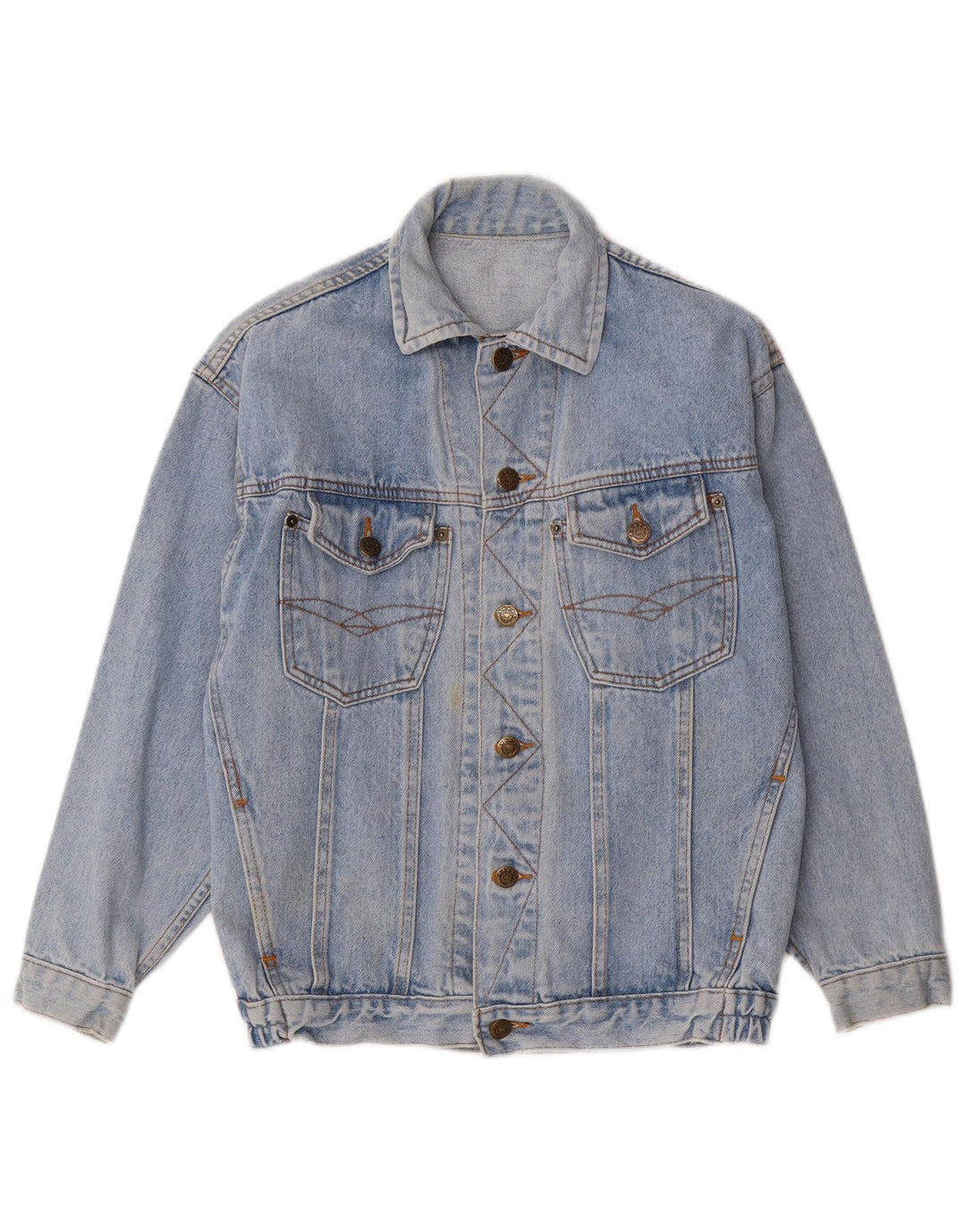 Giacca Denim Vintage da Ragazzo 12-13 Anni in Cotone Blu