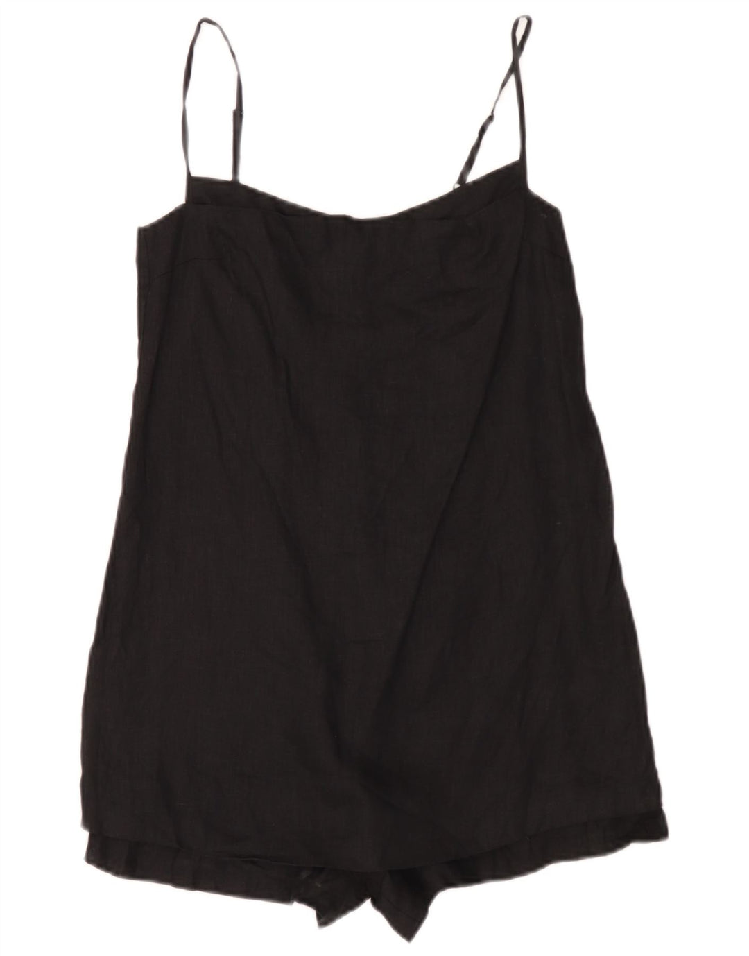Tutina corta da donna Zara UK 10 piccola in lino nero