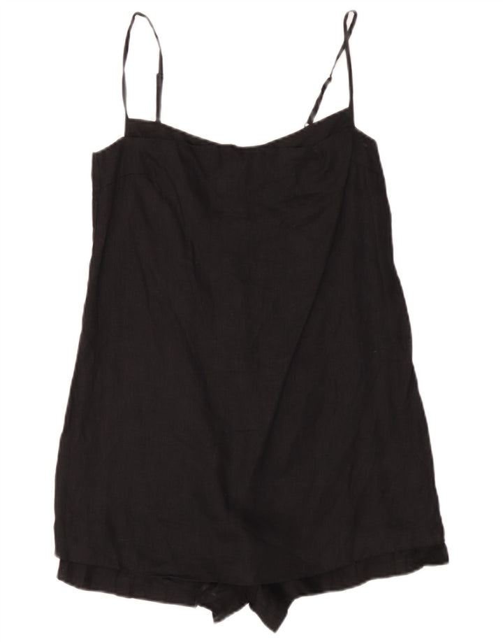 Tutina corta da donna Zara UK 10 piccola in lino nero