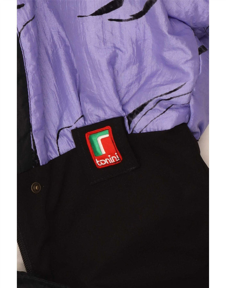 Tuta da sci oversize da donna vintage IT 42 Colorblock viola medio