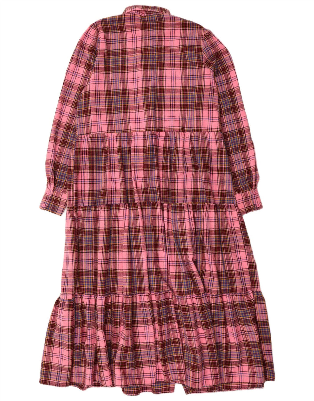 Abito lungo oversize a maniche lunghe da donna Coast UK 10 piccoli quadri rosa