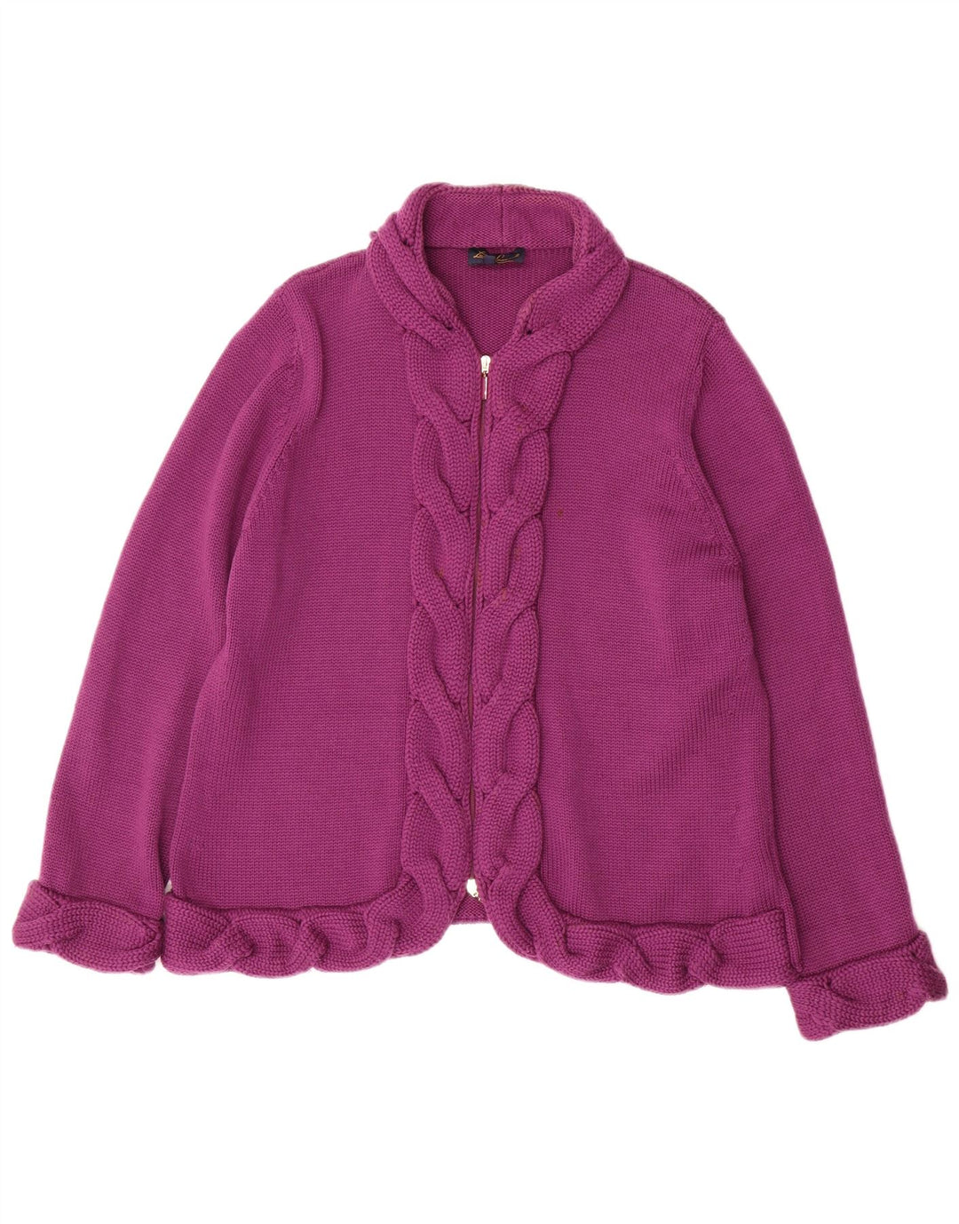 Luisa Spagnoli Maglia Cardigan Donna XL Viola Lana