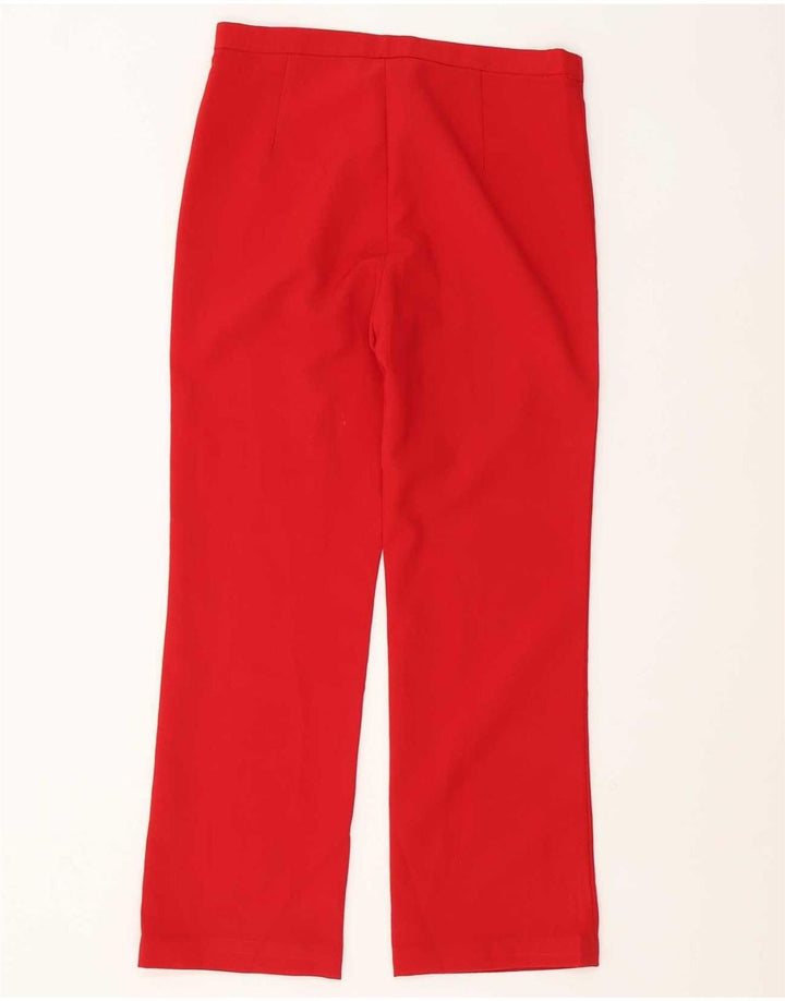 Pantaloni casual dritti da donna Zara EU 40 medi W30 L27 rossi