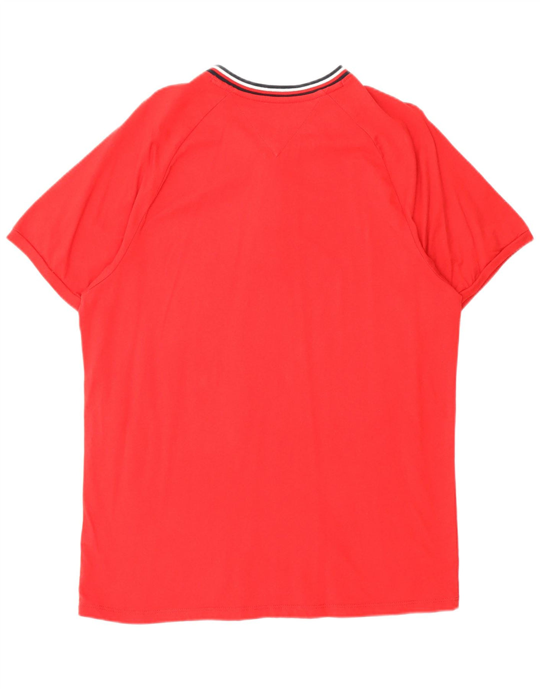 T-shirt da uomo Tommy Hilfiger Top rosso medio in cotone
