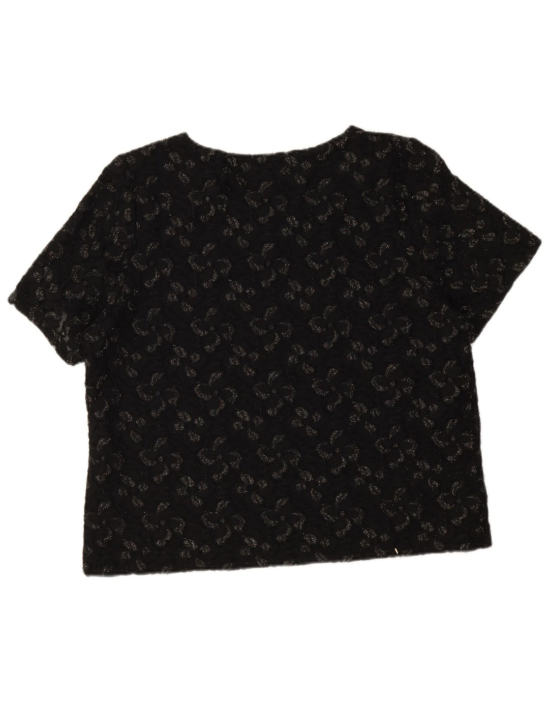 Camicetta da donna Eastex Top UK 16 Large Nero Floreale Poliammide