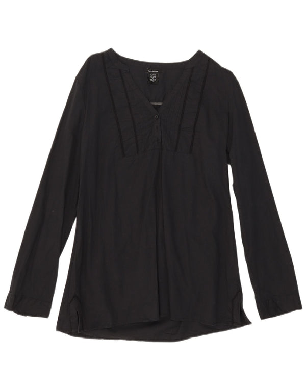 Camicetta a maniche lunghe da donna Calvin Klein Jeans Top UK 18 XL cotone nero