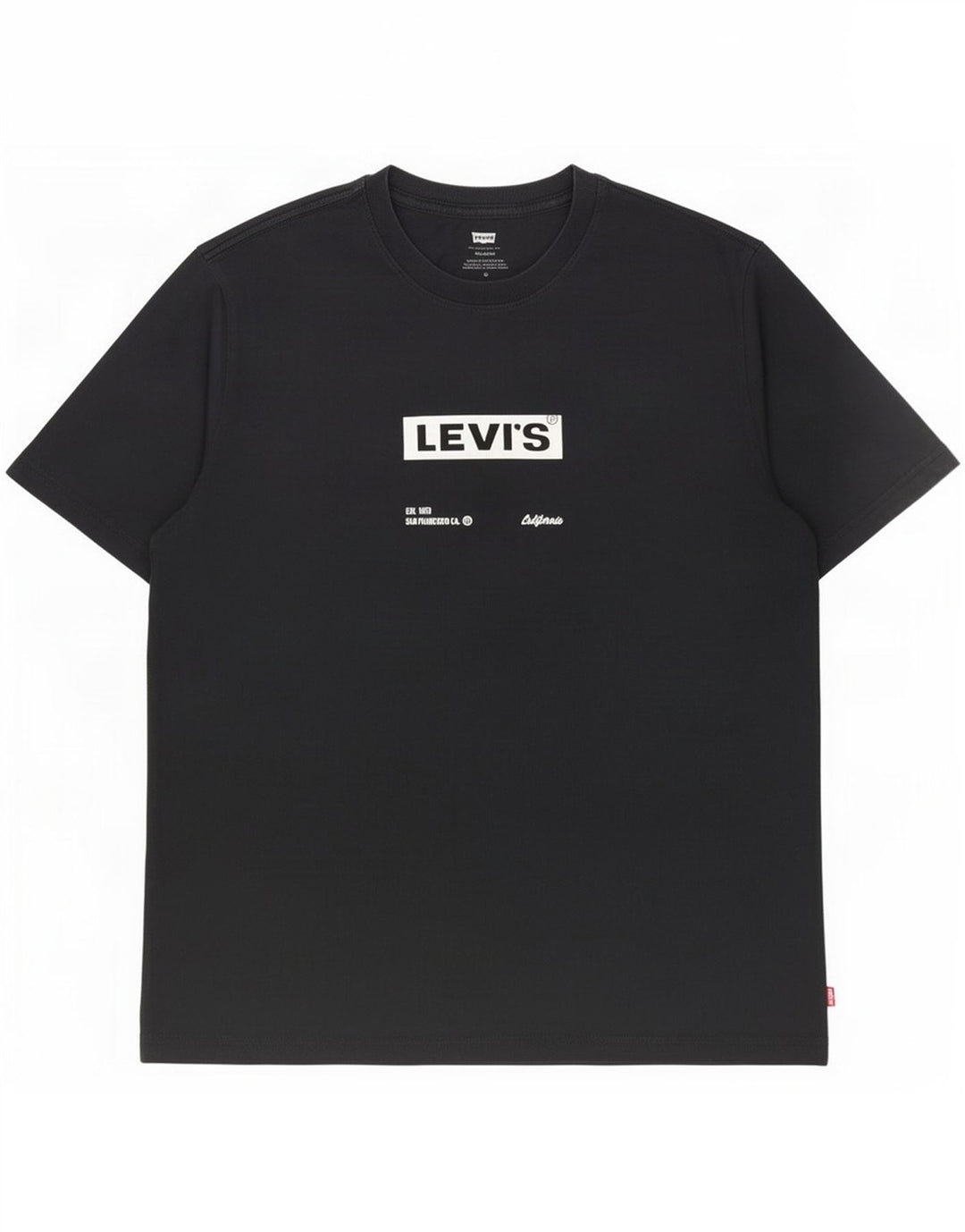 T-shirt grafica da uomo Levi's Top in cotone nero medio