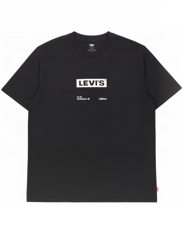 T-shirt grafica da uomo Levi's Top in cotone nero medio
