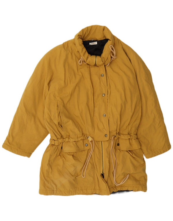Cappotto giacca a vento da donna Yorn UK 16 grande giallo