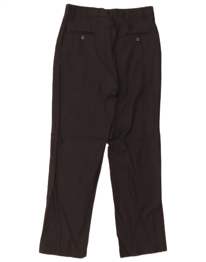 Pantaloni da abito dritti da ragazzo IZOD 15-16 anni W28 L29 poliestere nero