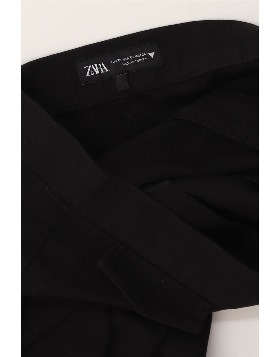 ZARA Womens Bootcut Casual Trousers XS W24 L25 Black