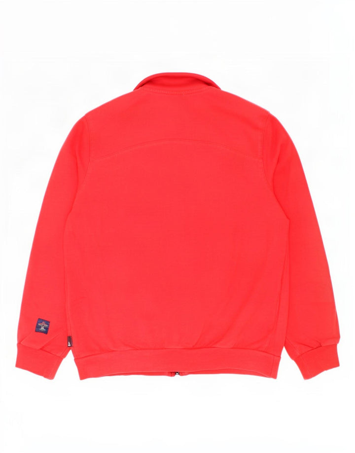 Giacca Top della Tuta da Ragazzo Adidas 9-10 Anni in Cotone Rosso