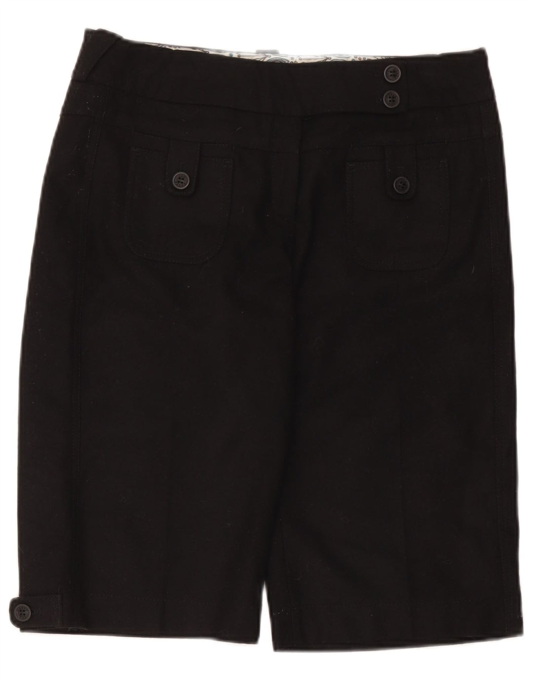 Pantaloncini casual da donna Ted Baker taglia 3 media W34 poliestere nero