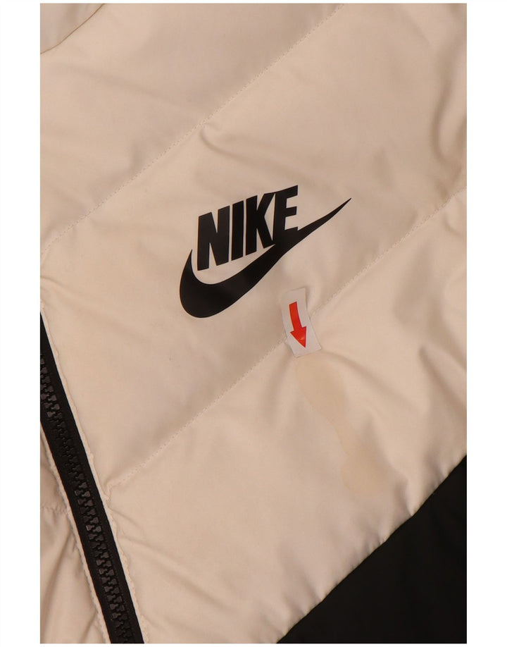 Giacca imbottita con cappuccio NIKE da uomo UK 36 Small multicolore Colourblock