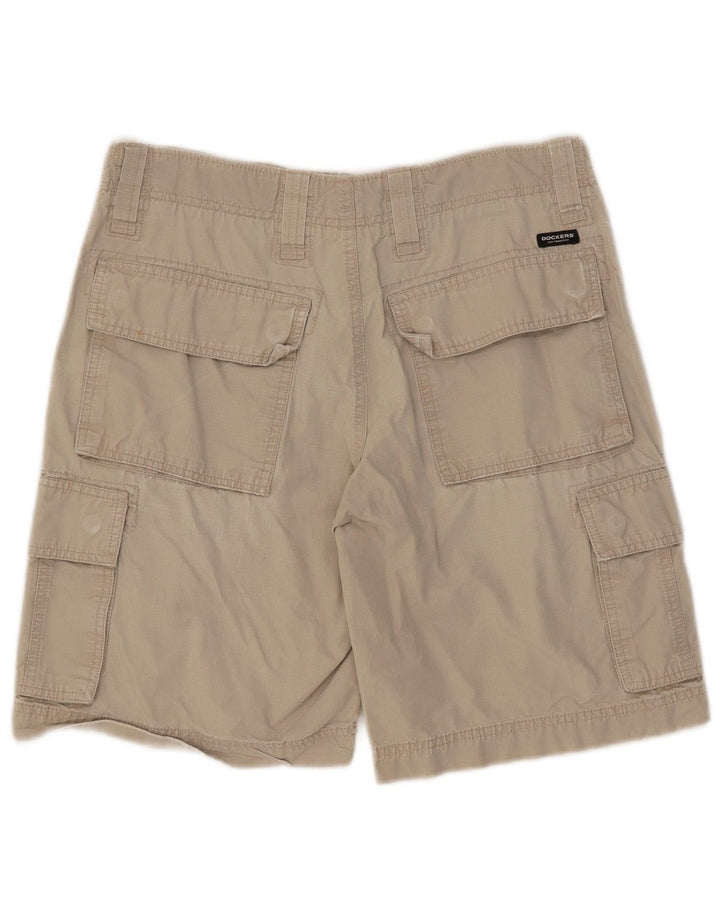 Pantaloncini cargo da uomo vestibilità comoda Dockers W31 cotone beige medio