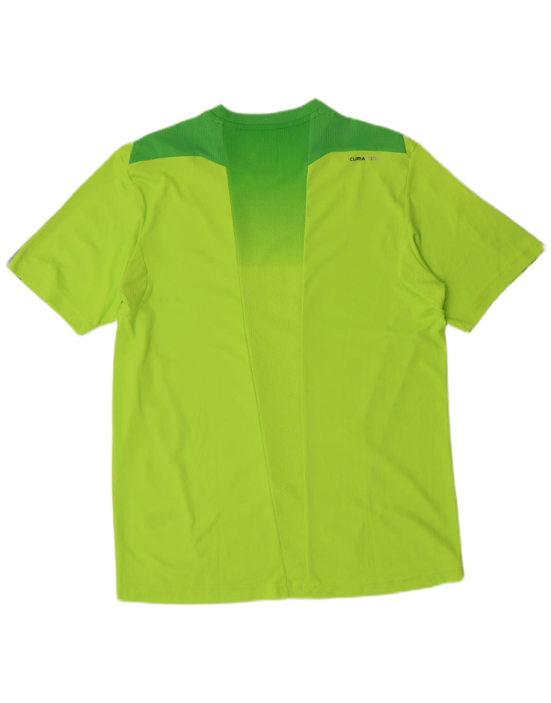 T-shirt regolare da uomo ADIDAS sportiva in poliestere a righe verde medio