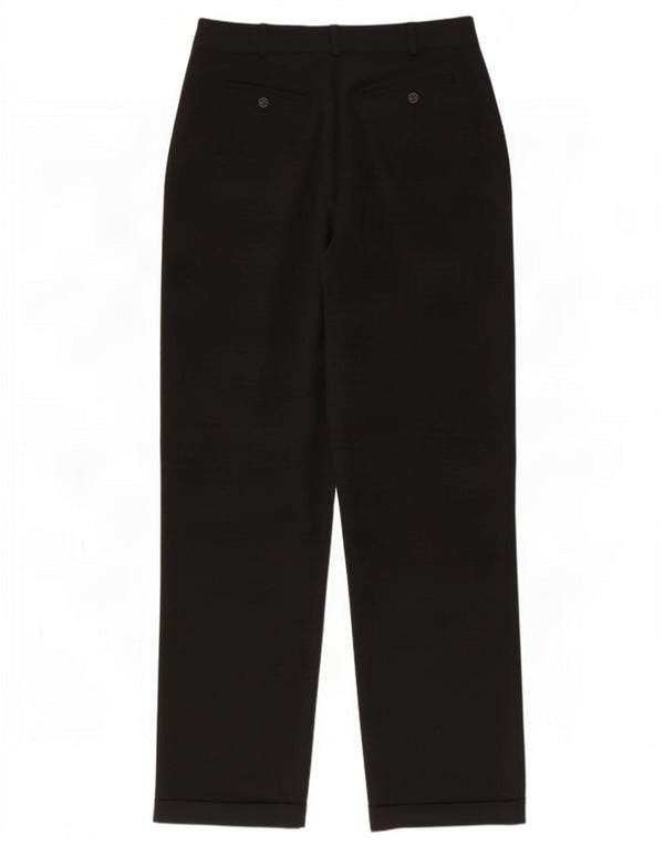 Pantaloni casual a vita alta da weekend Max Mara da donna taglia 10 W27 L31 neri