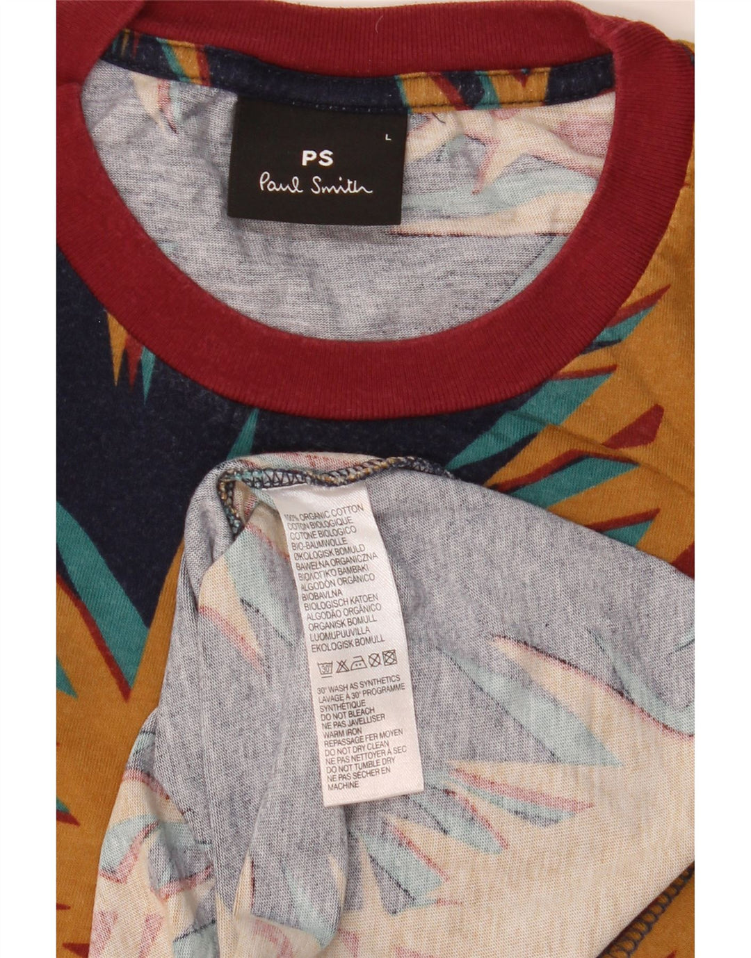 T-shirt grafica da uomo con motivo astratto Paul Smith, grande, multicolore
