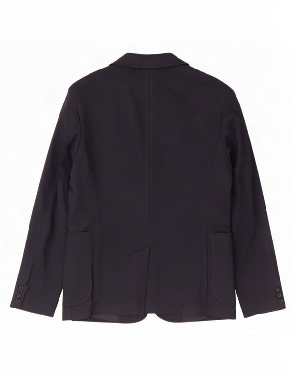 Giacca blazer da uomo a 2 bottoni Zara UK 36 piccola in poliestere blu navy