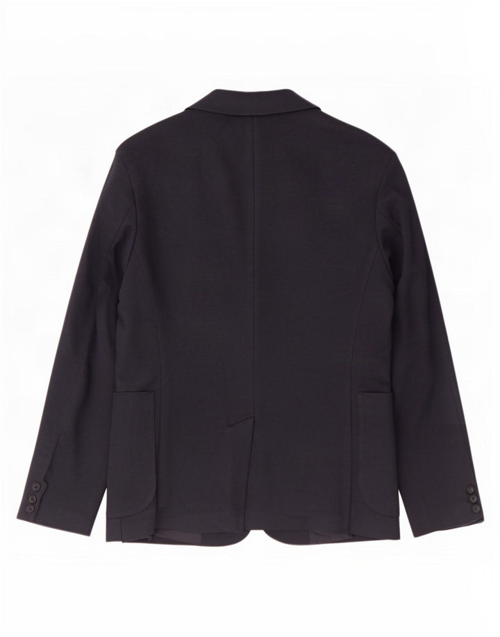 Giacca blazer da uomo a 2 bottoni Zara UK 36 piccola in poliestere blu navy