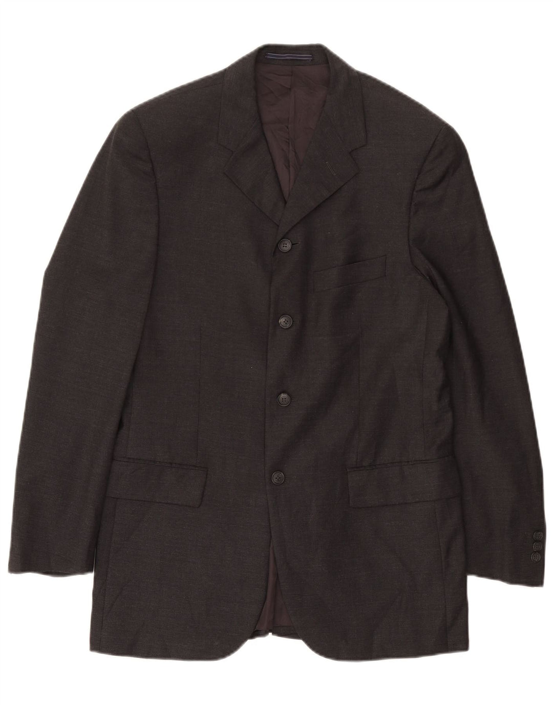 Giacca Blazer 4 Bottoni Lunga Trussardi Uomo IT 48 Grigio Medio