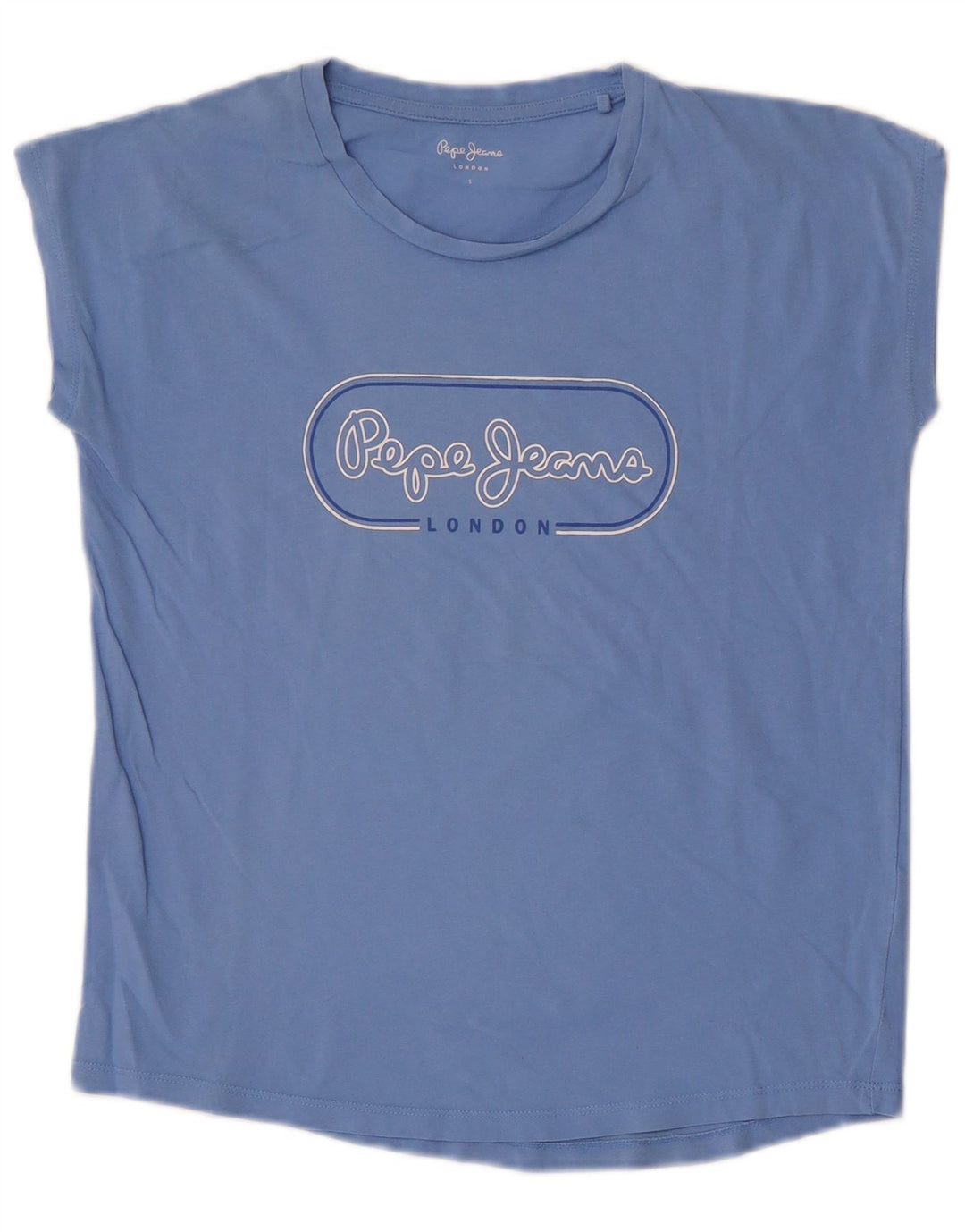 T-shirt grafica da donna PEPE Jeans piccola blu
