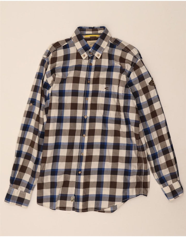 Camicia da uomo Camel Active in cotone a quadretti multicolore medio
