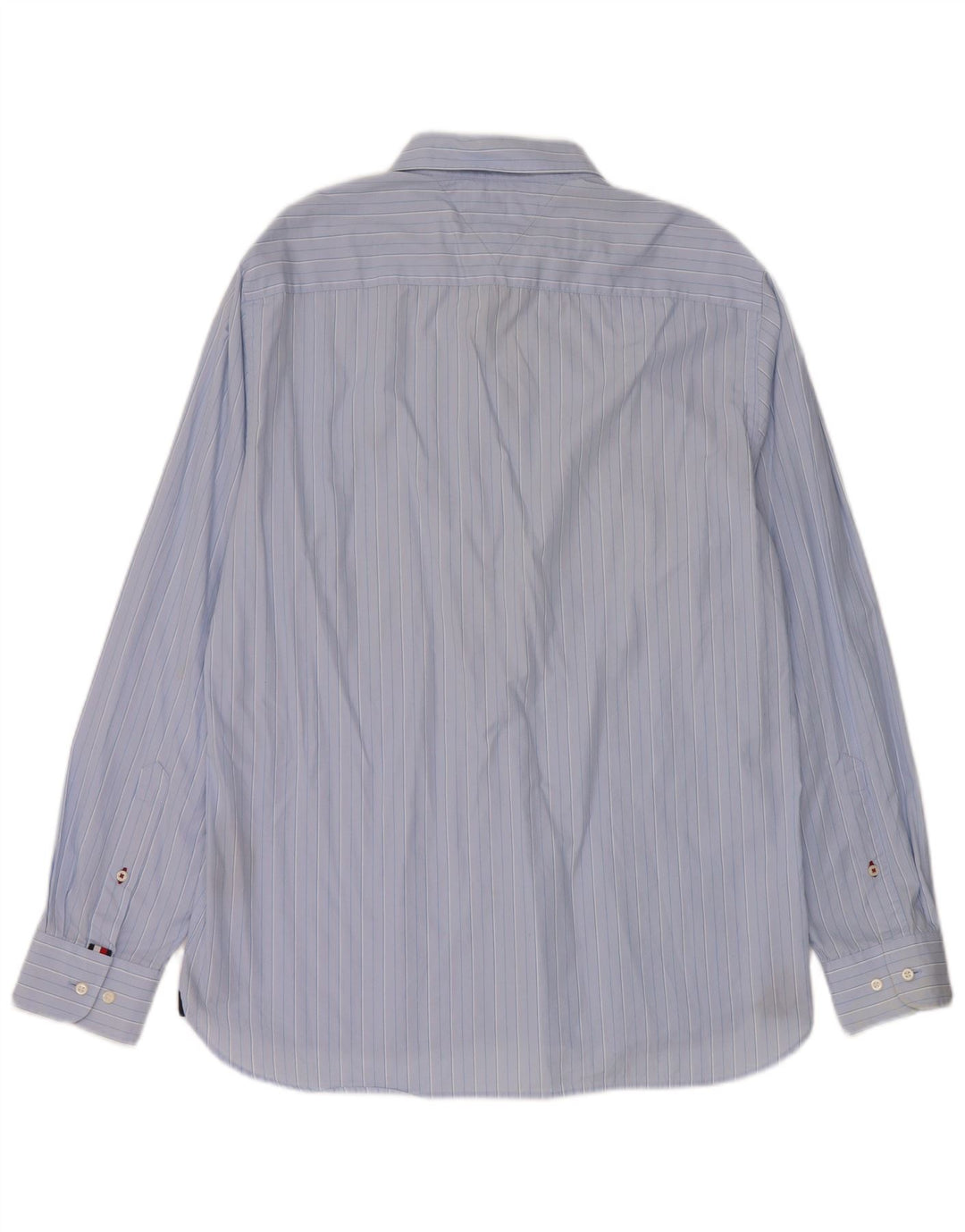 Camicia da uomo Regular Fit Tommy Hilfiger Large Blu Gessato Cotone