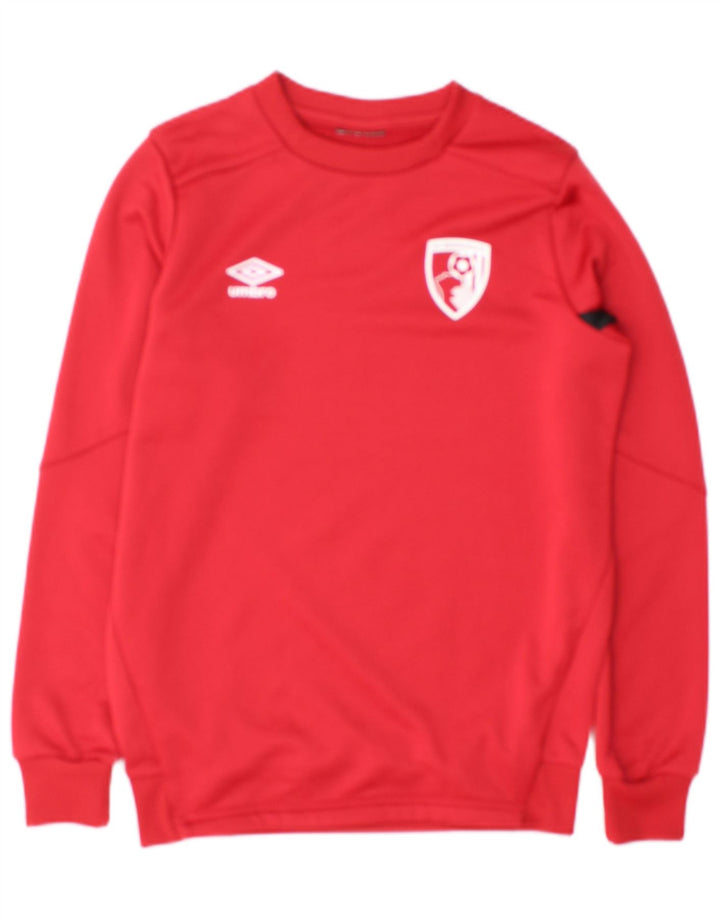 Felpa con grafica per ragazzi Umbro 13-14 anni in poliestere rosso