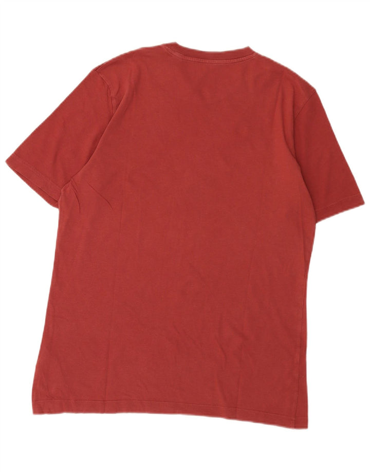 T-shirt grafica da uomo Adidas Top Small in cotone marrone