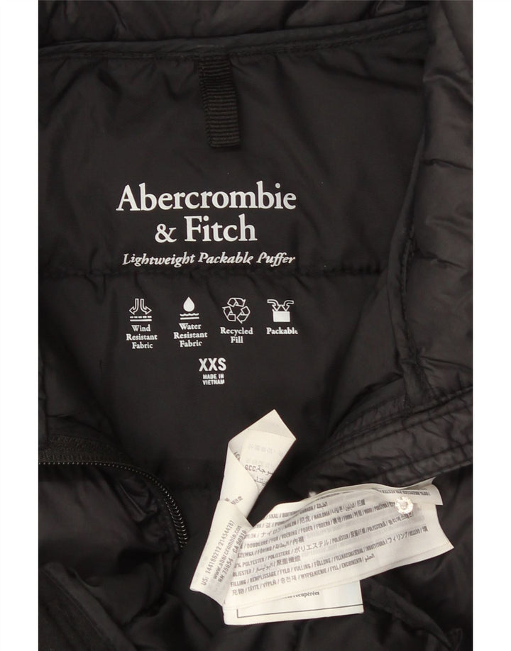 Giacca imbottita da donna Abercrombie & Fitch UK 2 2XS poliestere nero