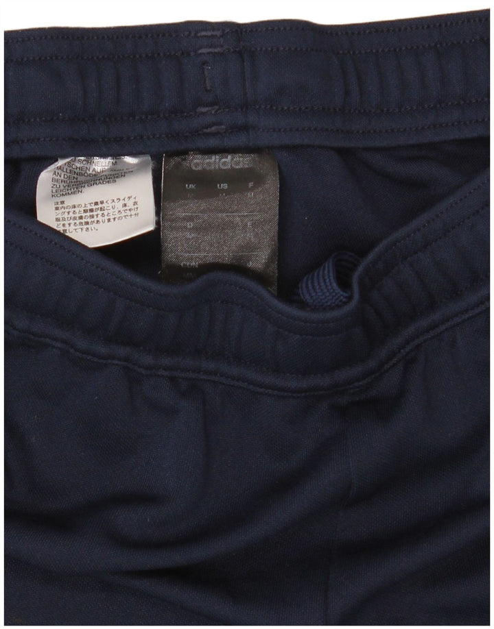 Pantaloni da tuta Adidas Climalite da uomo medi in poliestere blu navy