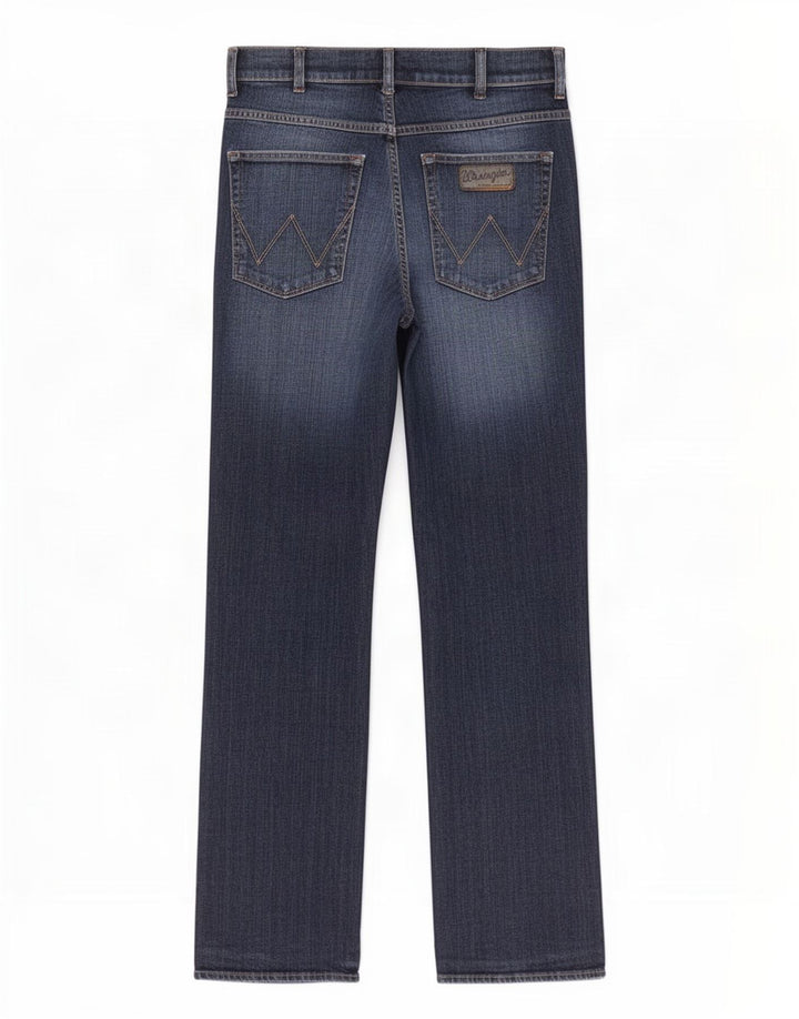 Jeans Wrangler Pittsboro Bootcut da uomo W32 L32 cotone blu navy