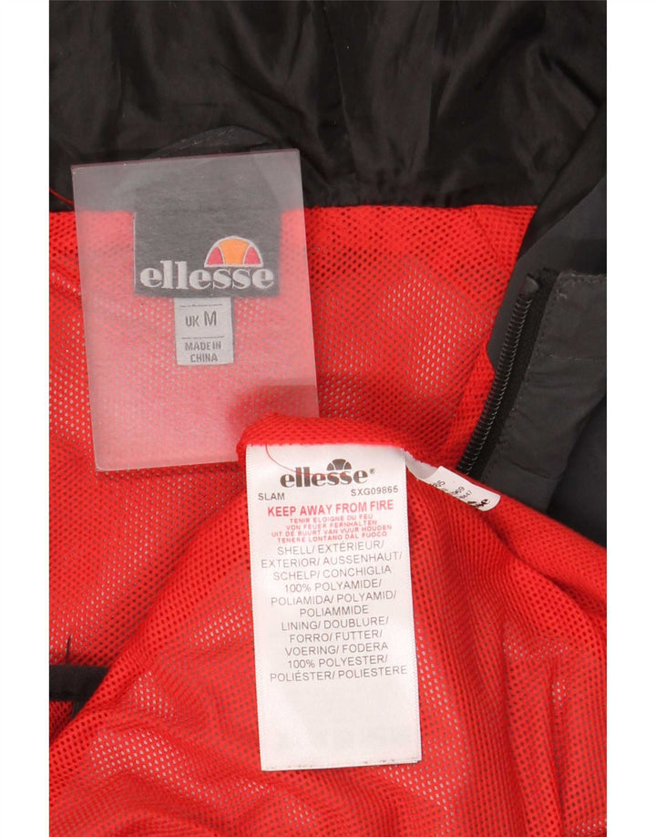Giacca antipioggia da uomo con cappuccio Ellesse UK 38 Poliammide grigio medio