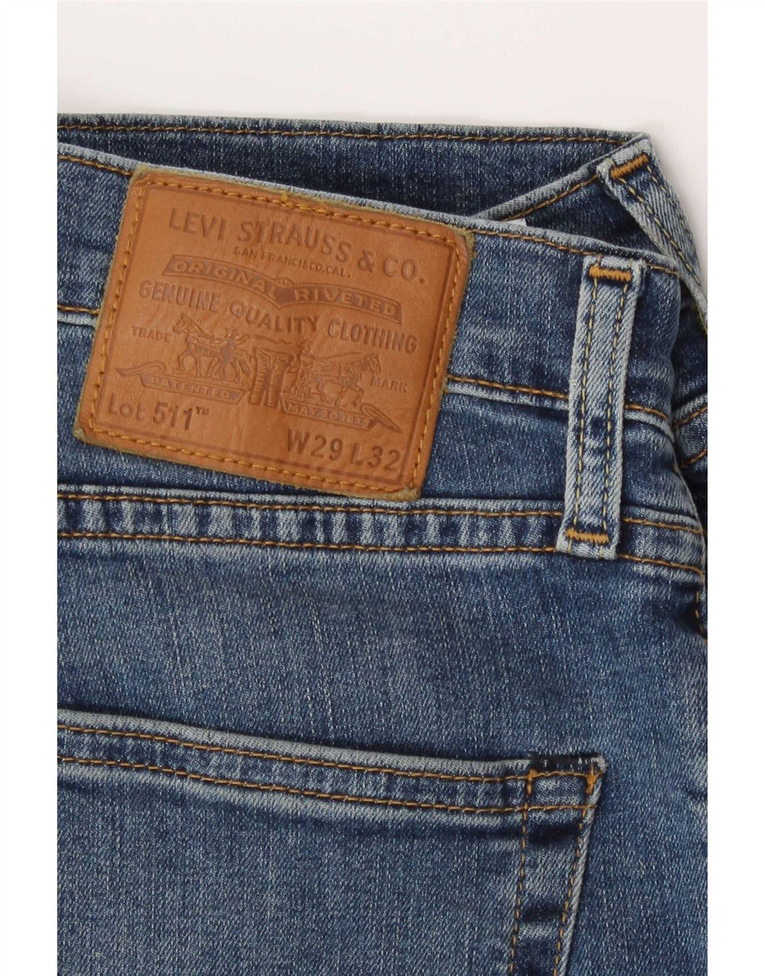 Jeans Levi's Uomo 511 Slim W29 L32 Cotone Blu