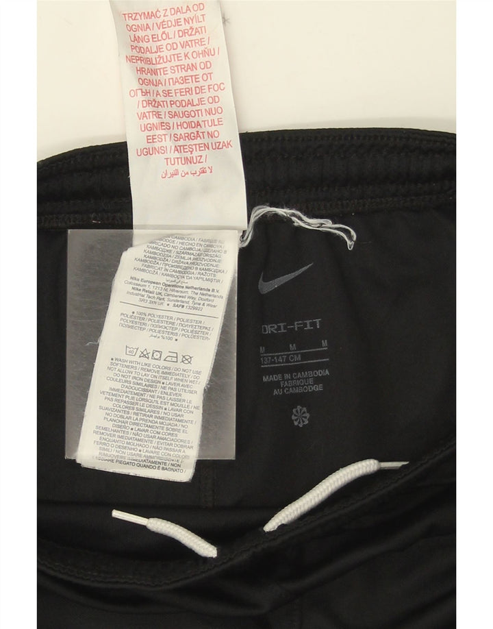 Pantaloncini sportivi Nike da ragazzo Dri Fit 10-11 anni medio poliestere nero