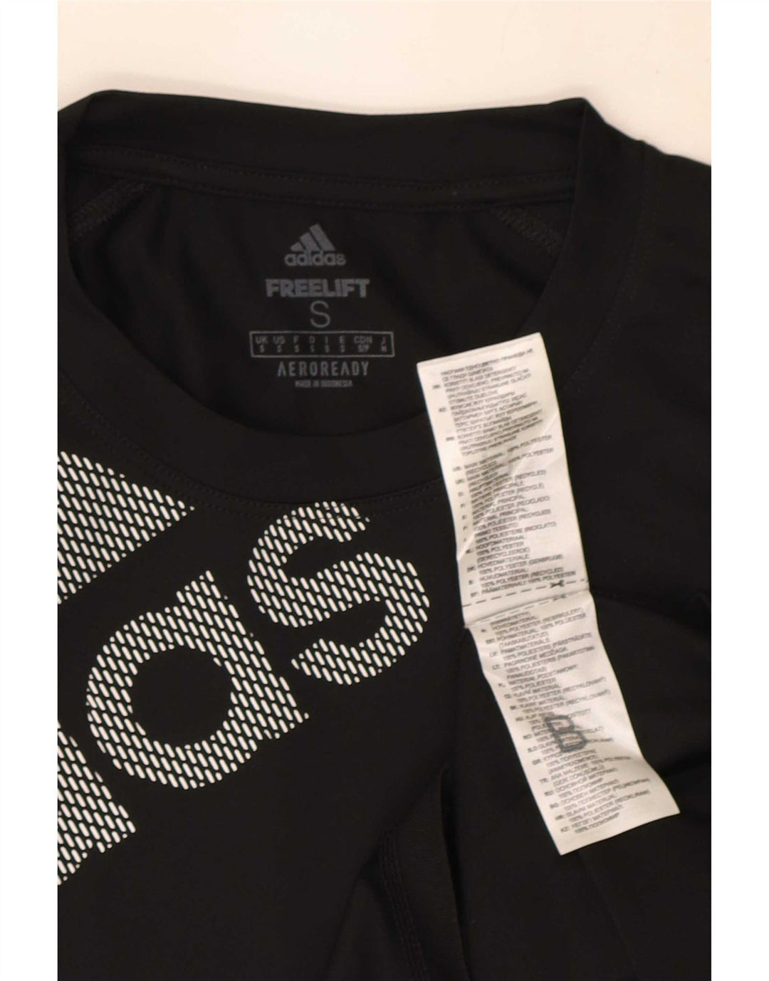 T-shirt grafica Adidas Aeroready da uomo, piccola, in poliestere nero